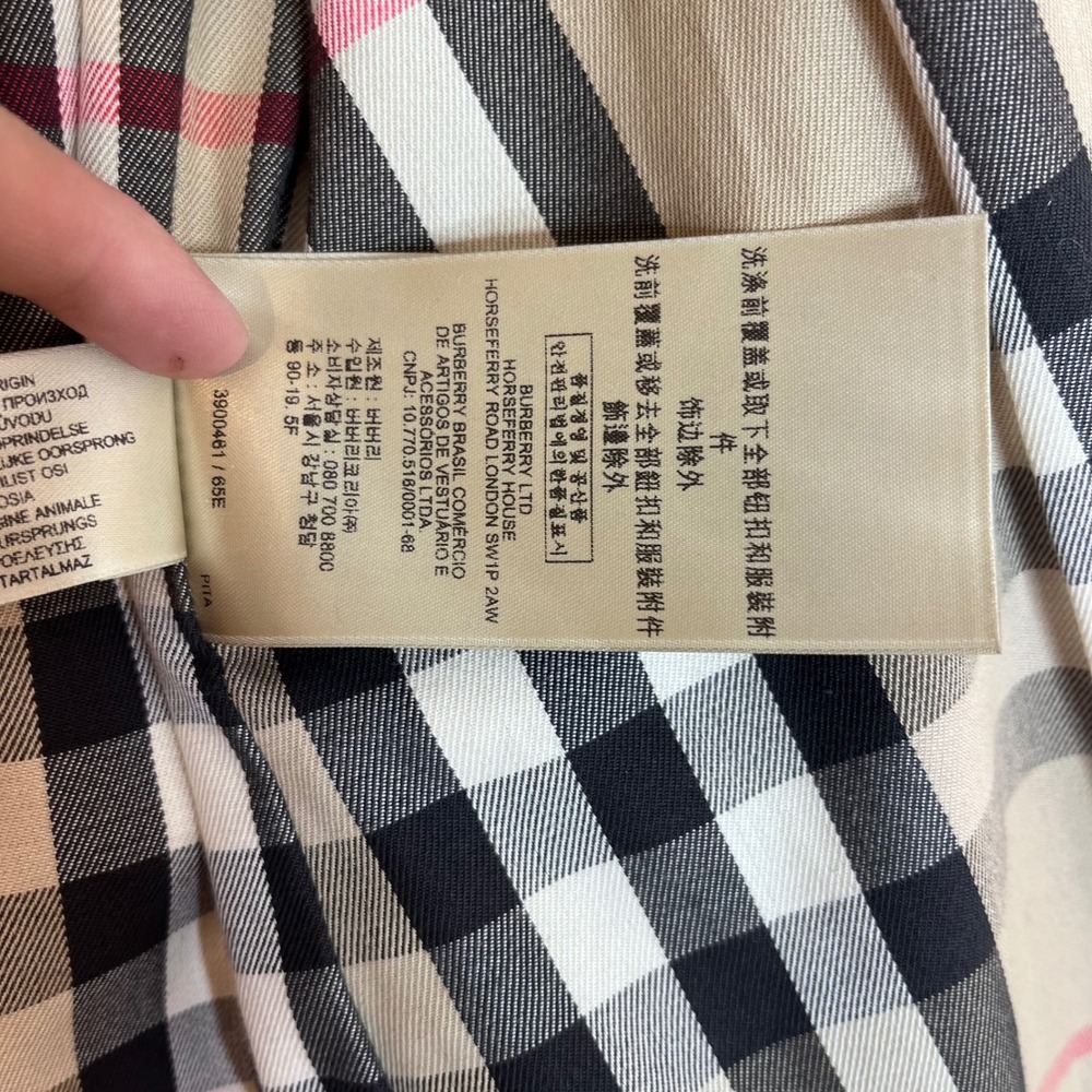 Burberry The Kensington Trench Coat Honey Beige Made in England Size 10 US - Picture 16 of 16